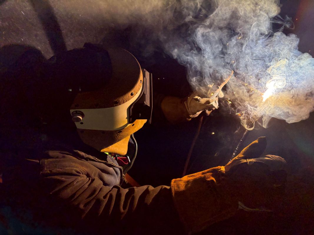 Welding subcontractor performing structural field welding on a commercial job in Hampton Roads VA